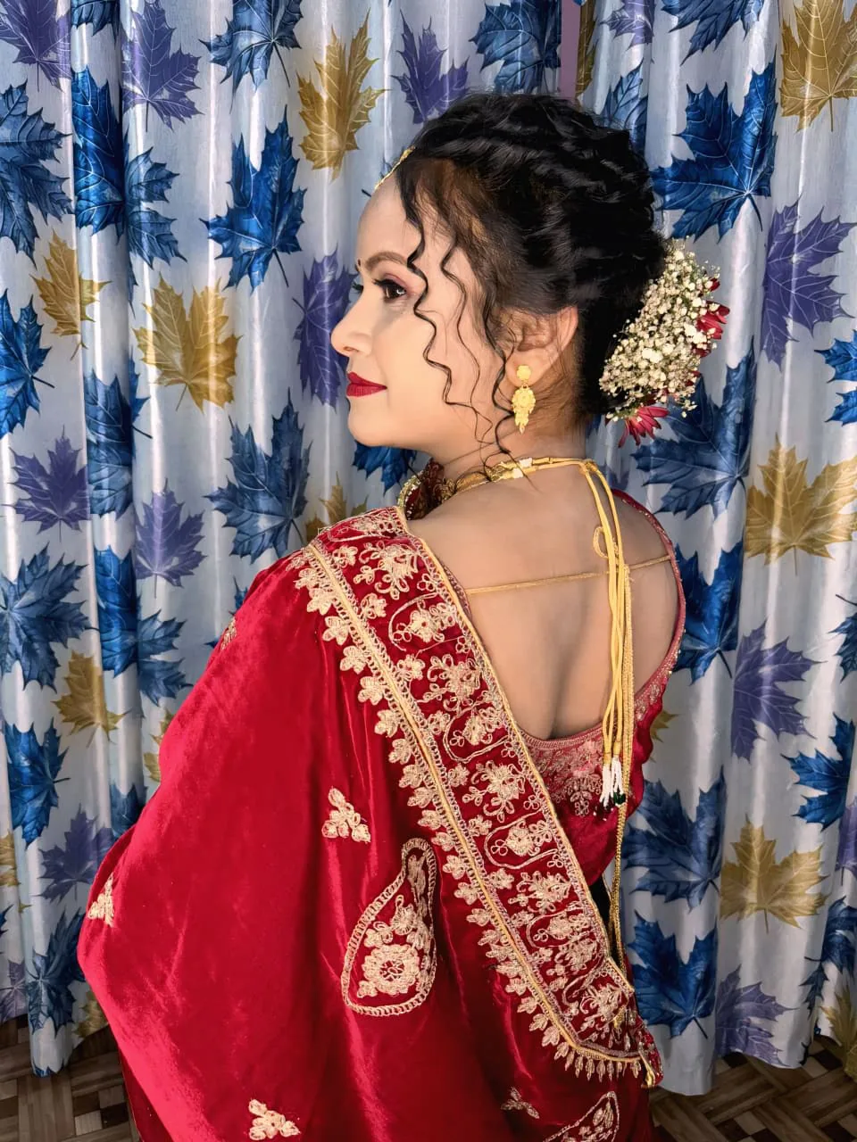 Premium bridal makeup with polished camera-ready finish